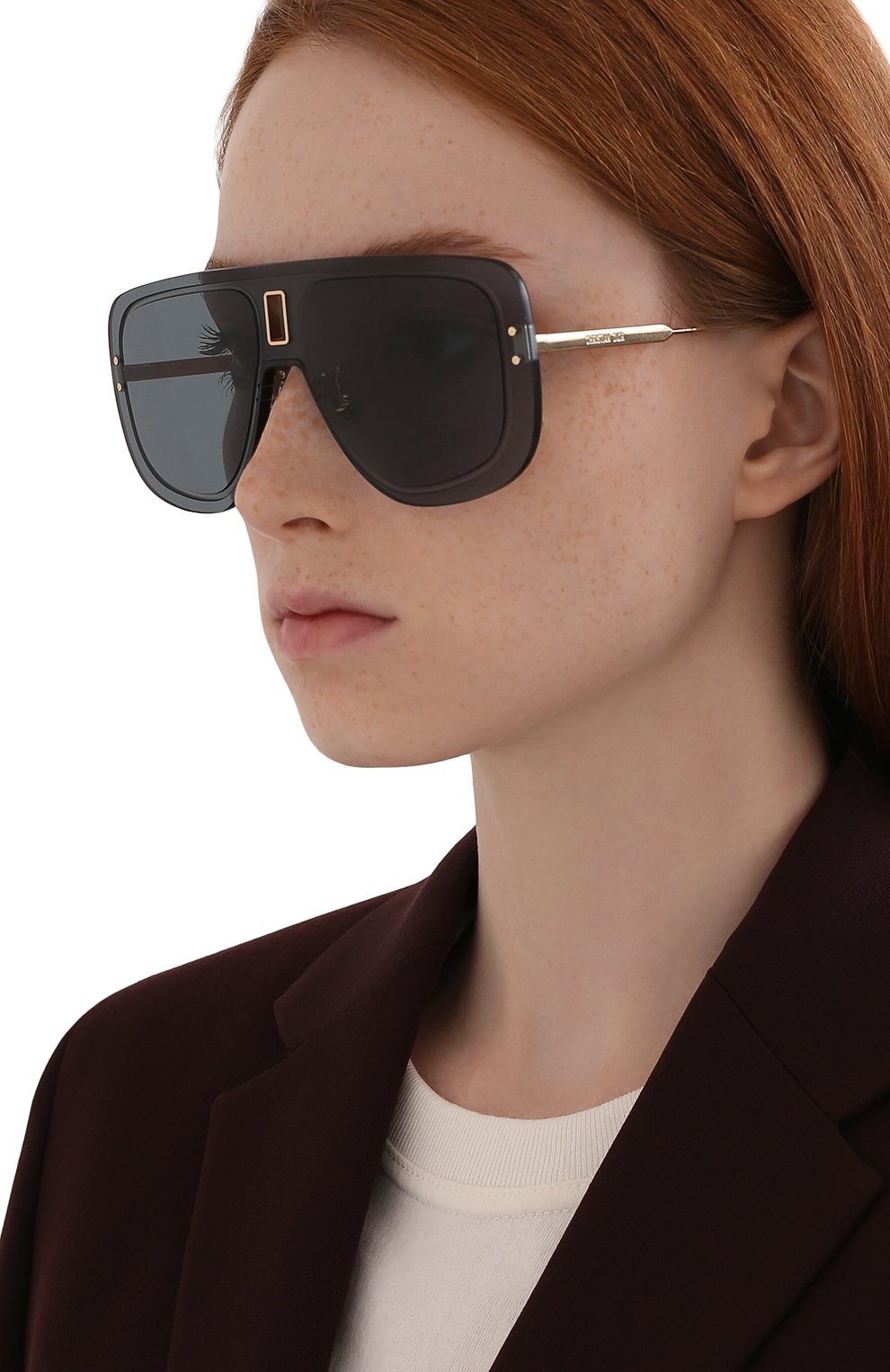 Солнцезащитные очки DIOR EYEWEAR серо-голубого цвета по цене 58250 руб., арт. ULTRADI0R MU B0B0, фото 2 Солнцезащитные очки DIOR EYEWEAR, арт. ULTRADI0R MU B0B0, фото 2