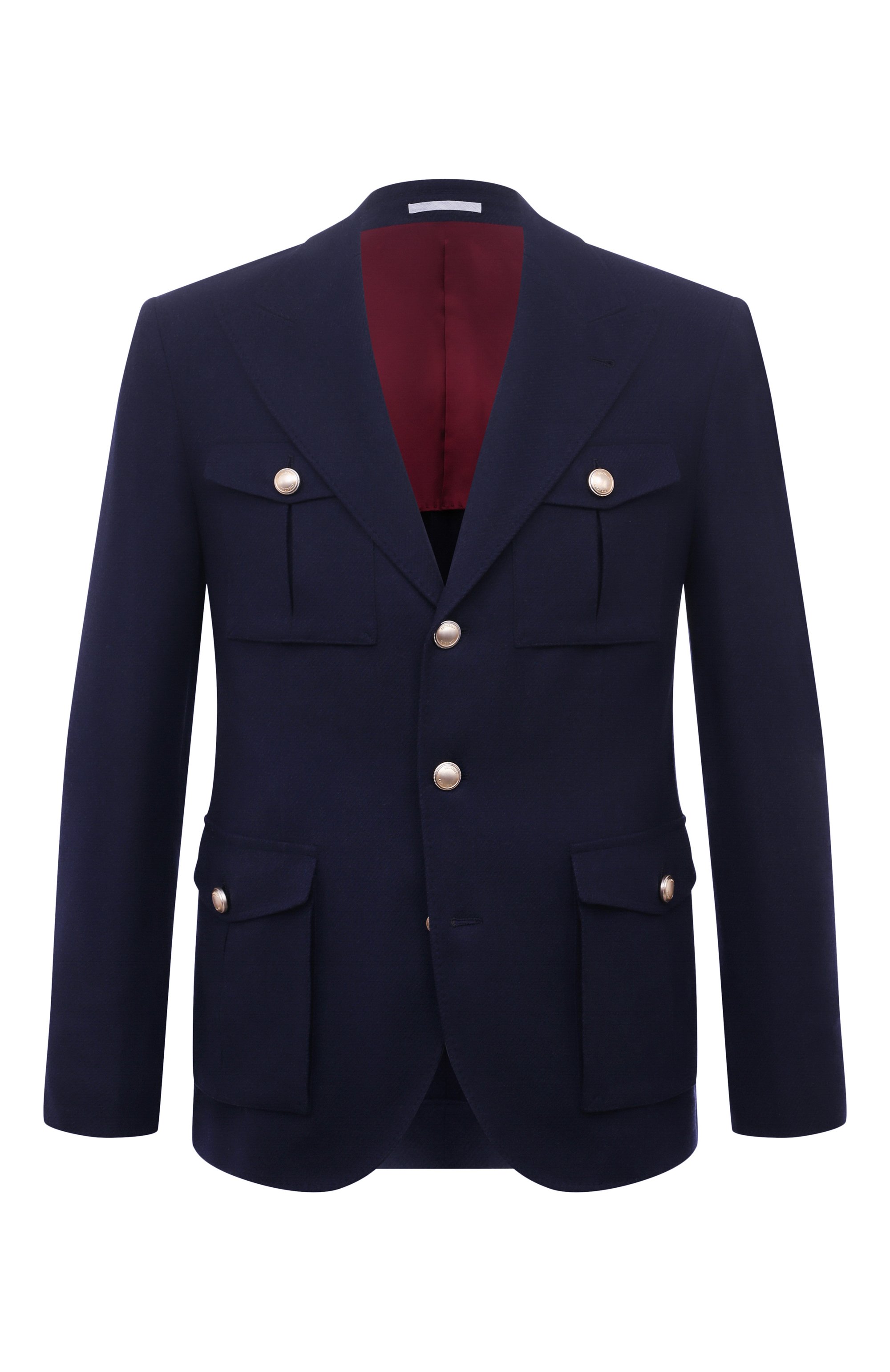 Пиджак из шерсти и шелка BRUNELLO CUCINELLI, арт. MN4857BDD, фото 1