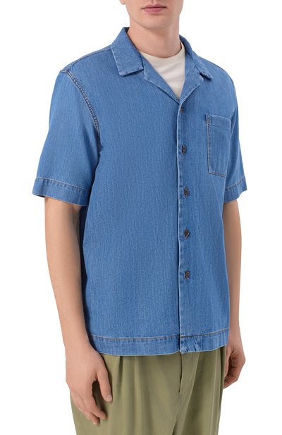 Джинсовая рубашка DRIES VAN NOTEN, арт. 020743/3386, фото 3