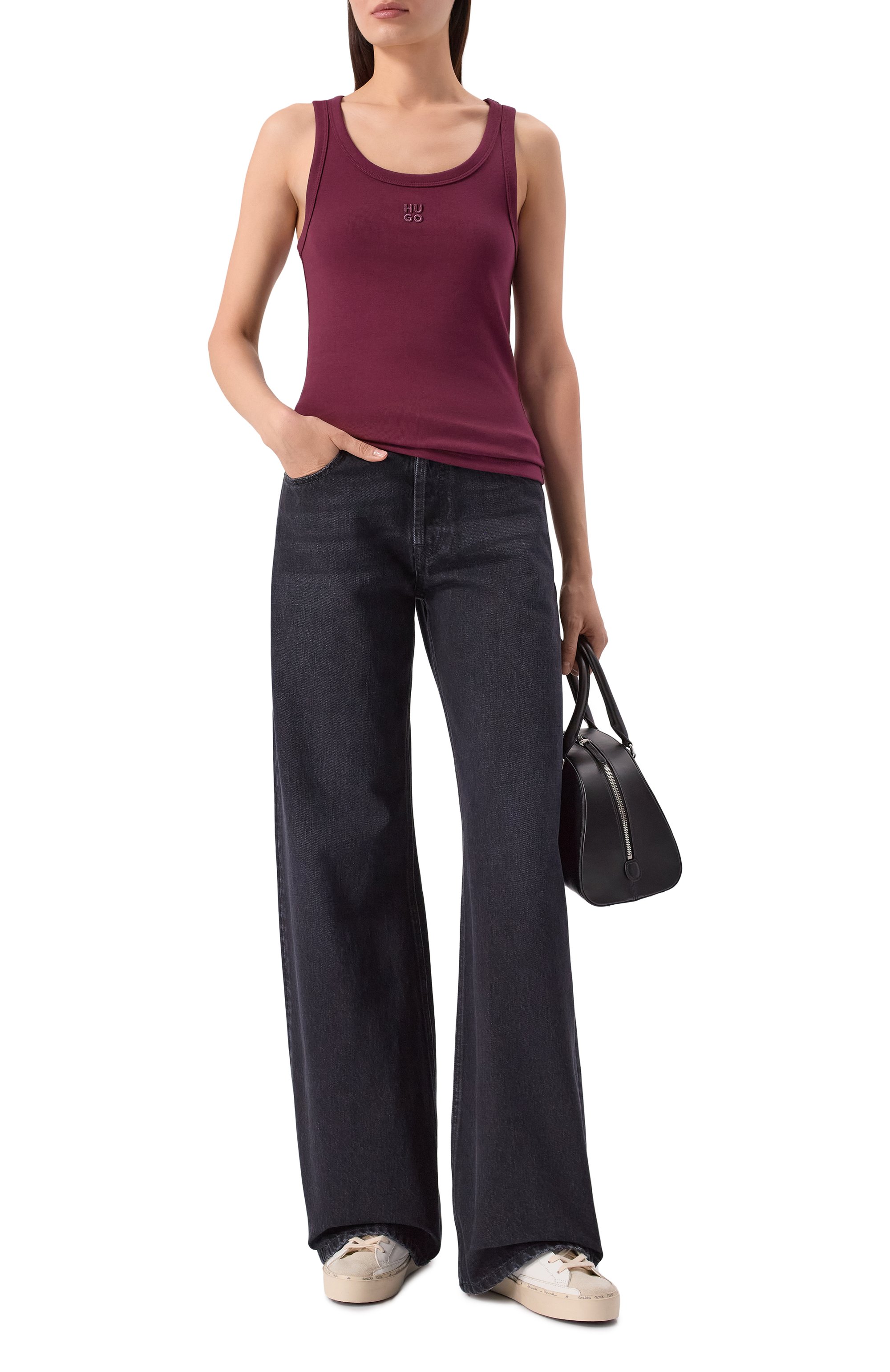 Хлопковая майка HUGO, арт. 50514489, фото 2