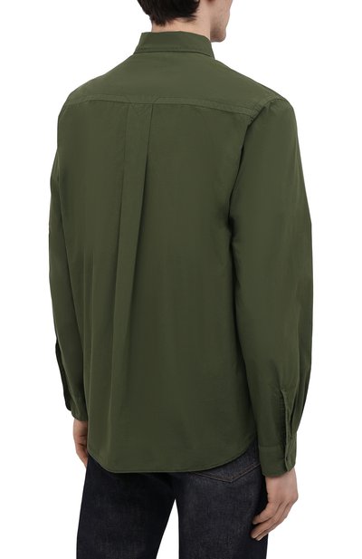Хлопковая рубашка KENZO хаки цвета по цене 18200 руб., арт. FB55CH4001LA, фото 4 Хлопковая рубашка KENZO, арт. FB55CH4001LA, фото 4