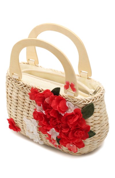 Соломенная сумка MONNALISA, арт. 175014, фото 3