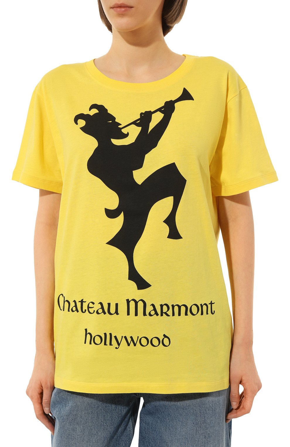 Хлопковая футболка GUCCI, арт. 492347 XJALD, фото 3