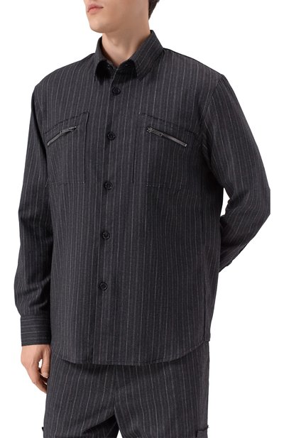 Рубашка ICEBERG темно-серого цвета по цене 41050 руб., арт. G090/3082, фото 3 Рубашка ICEBERG, арт. G090/3082, фото 3