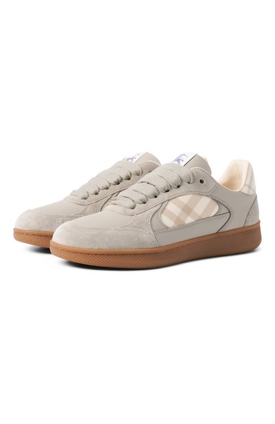 Женские комбинированные кеды terrace BURBERRY, арт. 8127742