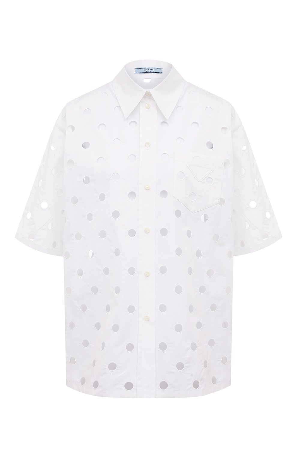 Хлопковая рубашка PRADA, арт. P429F-1Y8Q-F0009-211, фото 1