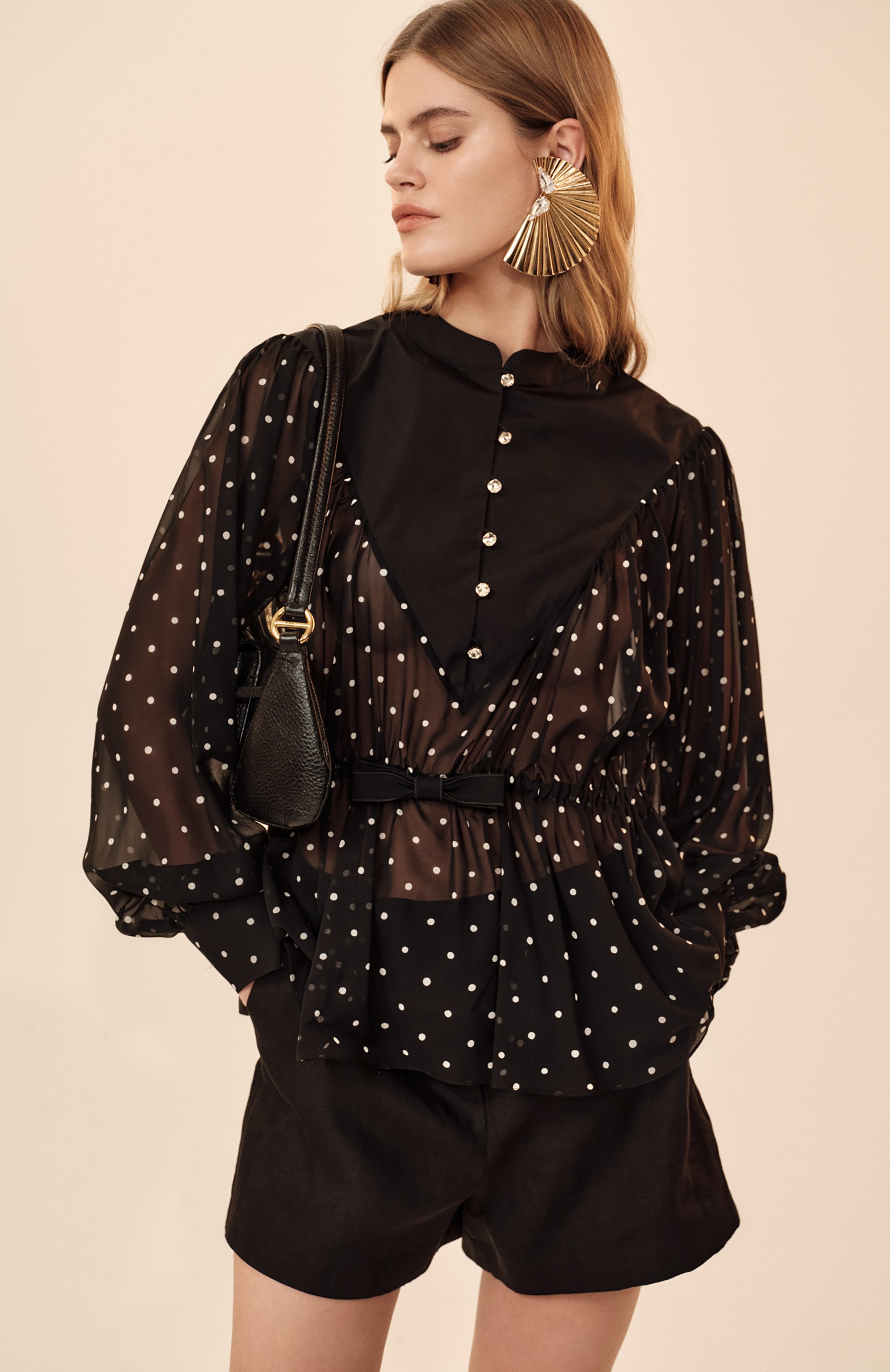 Шелковая блузка GIAMBATTISTA VALLI, арт. 25FWPVTE1149/53PRI, фото 6