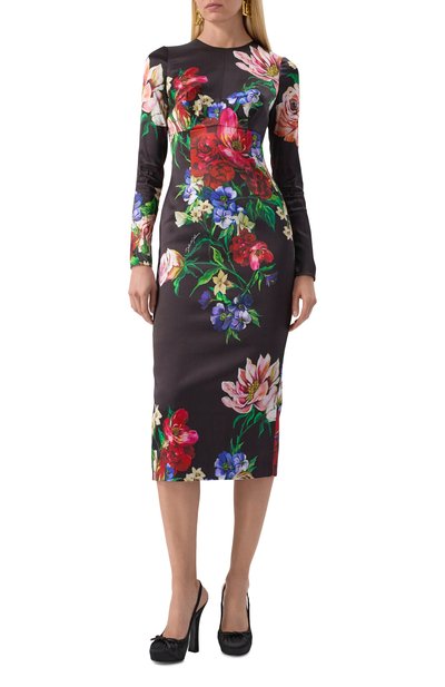 Атласное платье DOLCE & GABBANA, арт. F6TRQT/FSIB5, фото 3