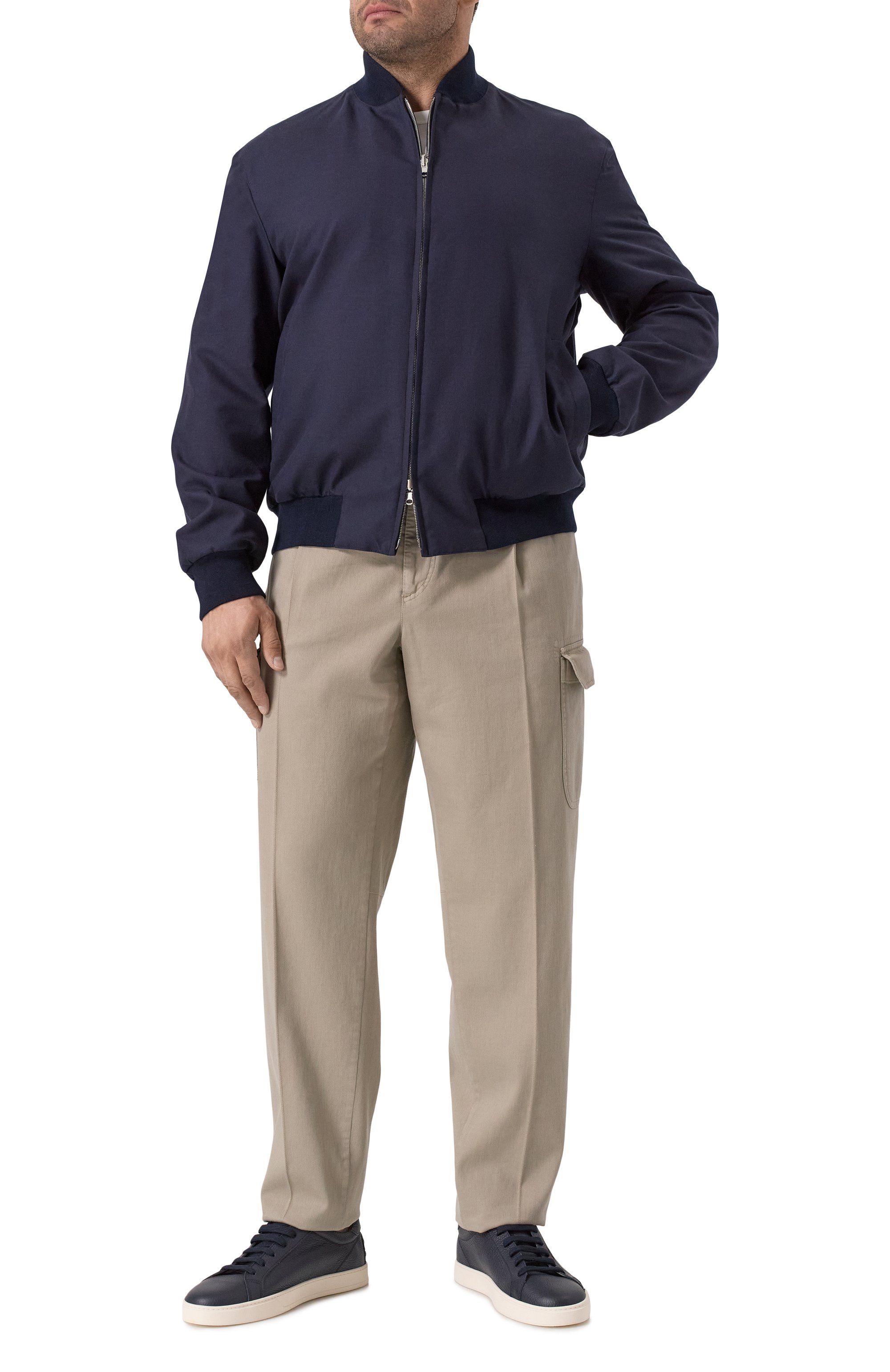 Бомбер из хлопка и кашемира CORTIGIANI, арт. 2AG623, фото 2