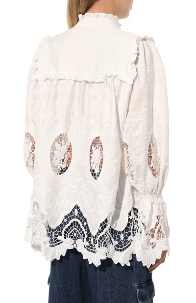 Хлопковая блузка LUG VON SIGA, арт. LVSPFHS2023211, фото 4