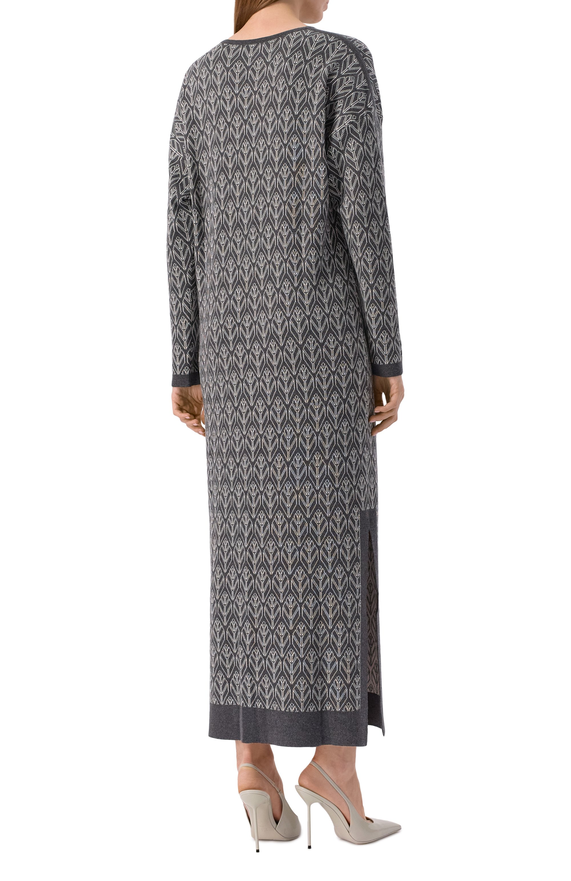 Платье из шелка и кашемира FREEAGE, арт. W26.DR170M.6030.991, фото 4