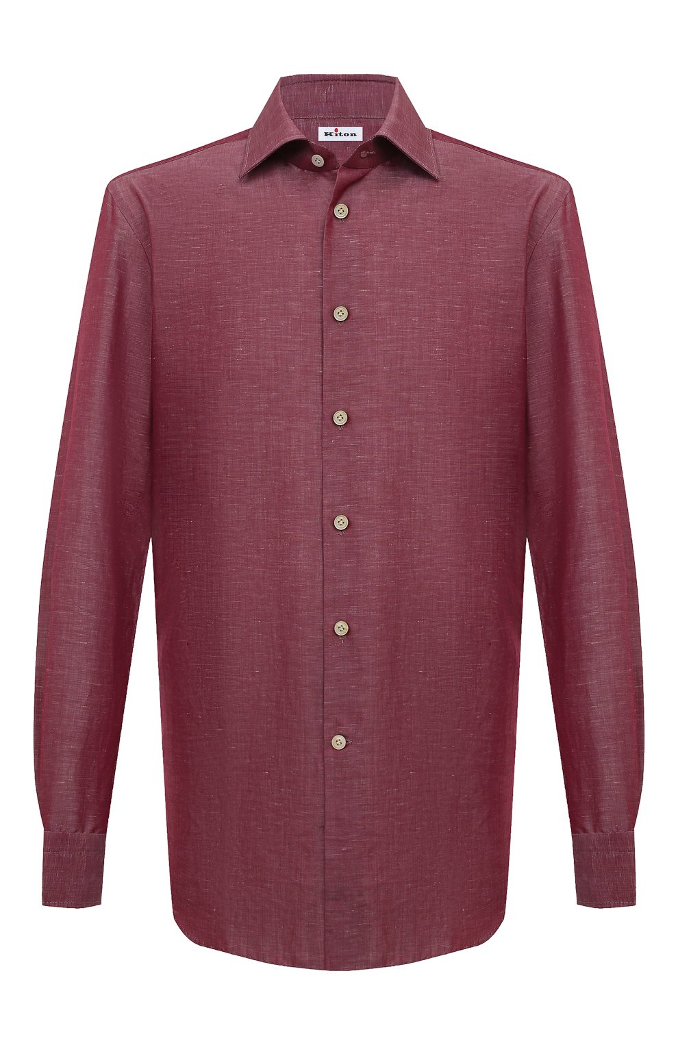 Сорочка из хлопка и льна KITON, арт. UCIH06609, фото 1