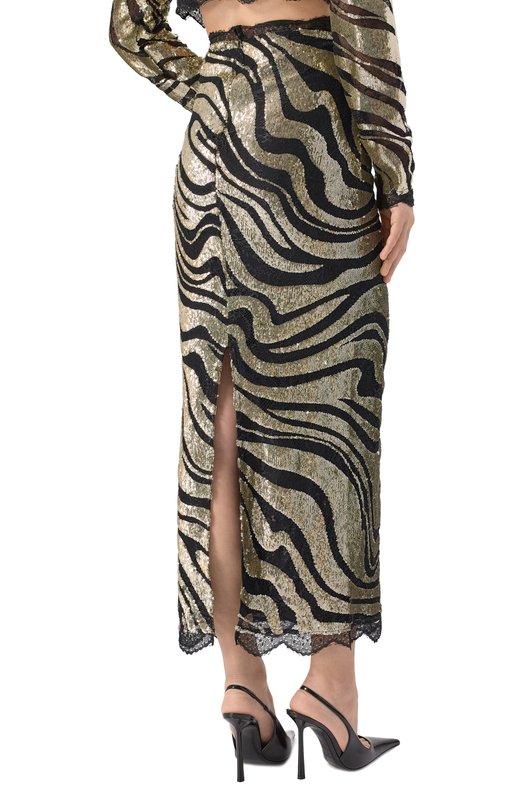 Юбка с отделкой пайетками Zuhair Murad FSK25045/TUEM012 Золотой  FSK25045/TUEM012 Фото 4
