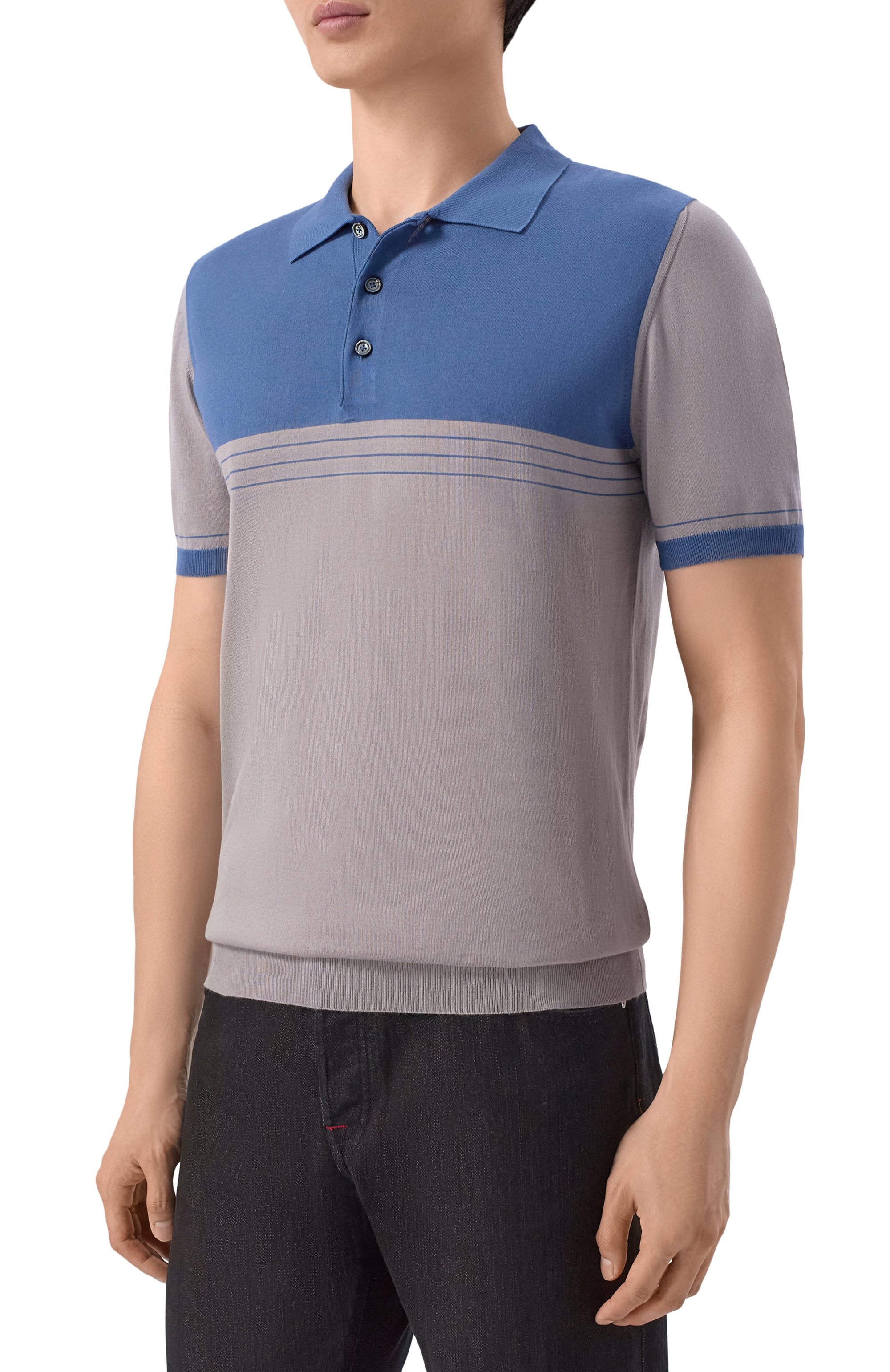 Хлопковое поло KITON, арт. UMK0928, фото 3