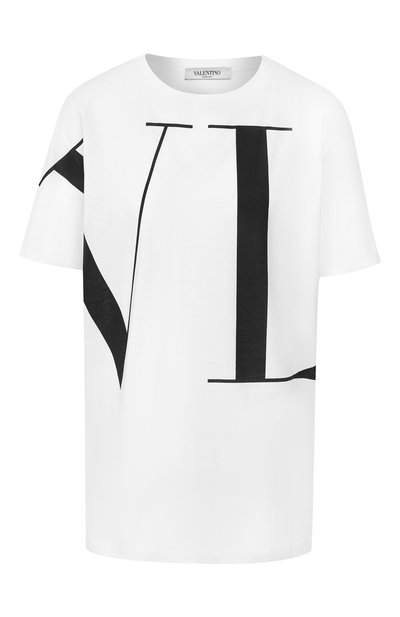 Женская хлопковая футболка VALENTINO, арт. SB3MG09H4AM