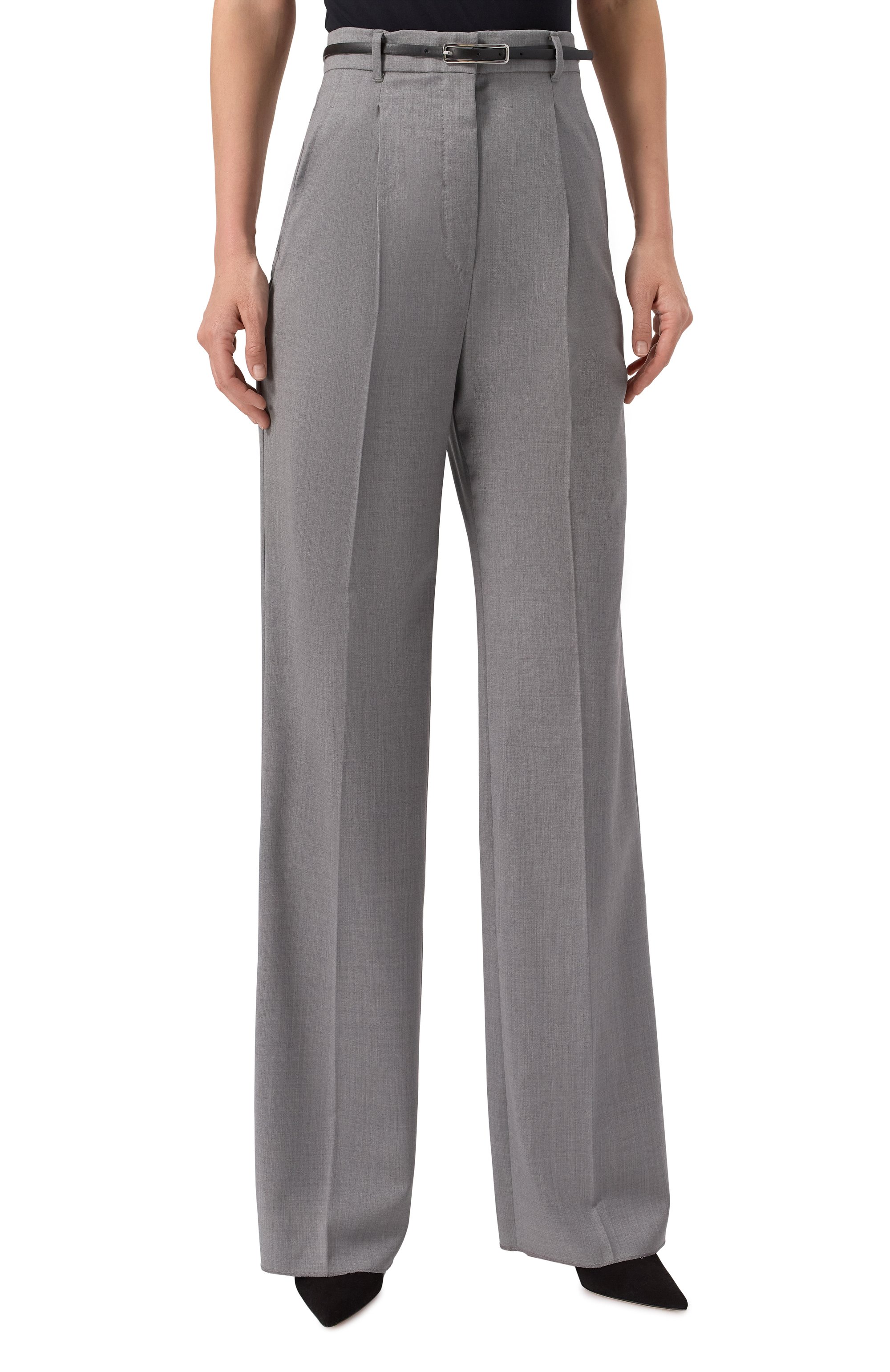 Шерстяные брюки MAX MARA STUDIO, арт. ANF0RA, фото 3