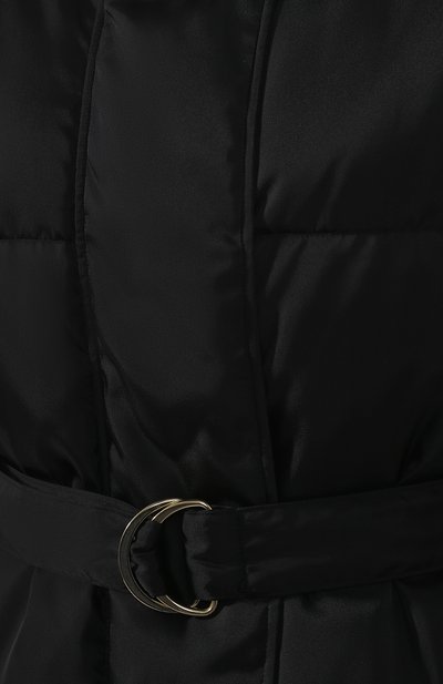 Пуховик с поясом STELLA MCCARTNEY черного цвета по цене 99500 руб., арт. 557794/SLA16, фото 5 Пуховик с поясом STELLA MCCARTNEY, арт. 557794/SLA16, фото 5