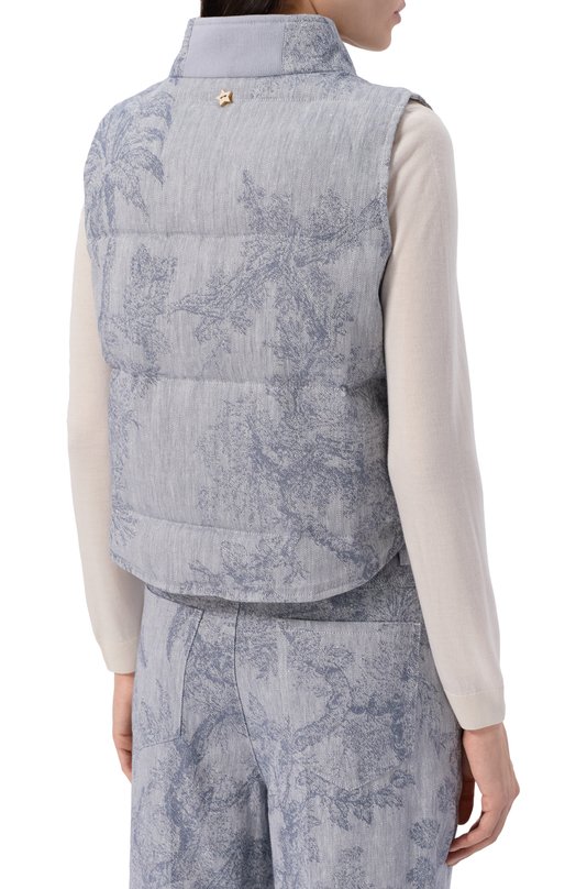 Утепленный жилет Lorena Antoniazzi P2642PI16A/5163 Голубой  P2642PI16A/5163 Фото 4