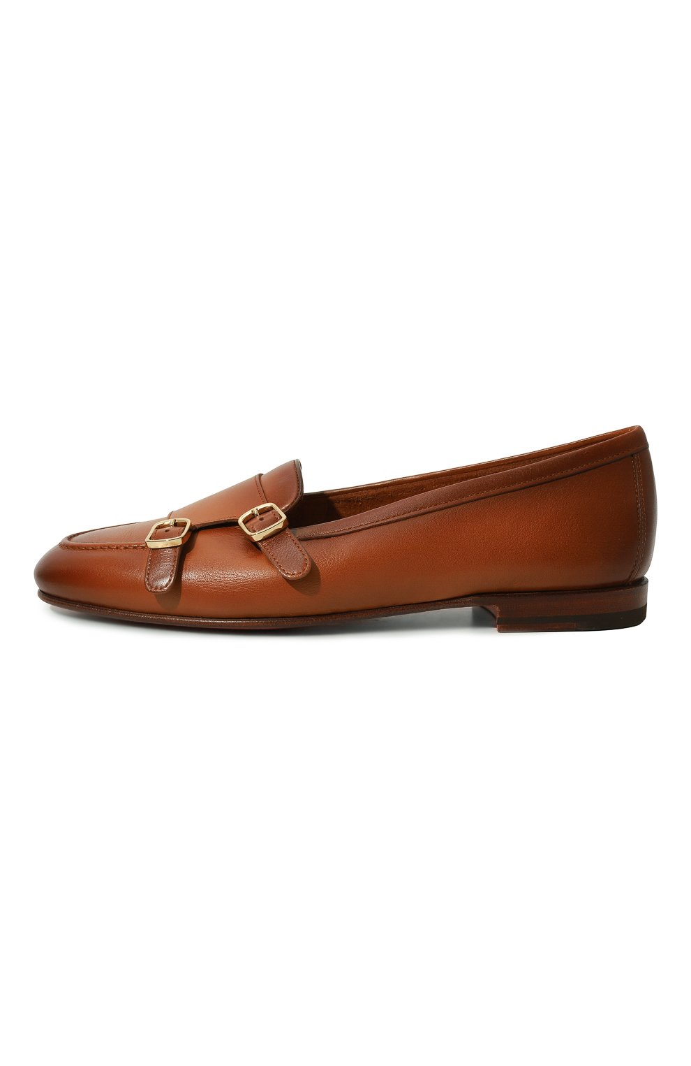 Кожаные монки SANTONI коричневого цвета по цене 79150 руб., арт. WUNY71009SA4SLGAC50, фото 4 Кожаные монки SANTONI, арт. WUNY71009SA4SLGAC50, фото 4