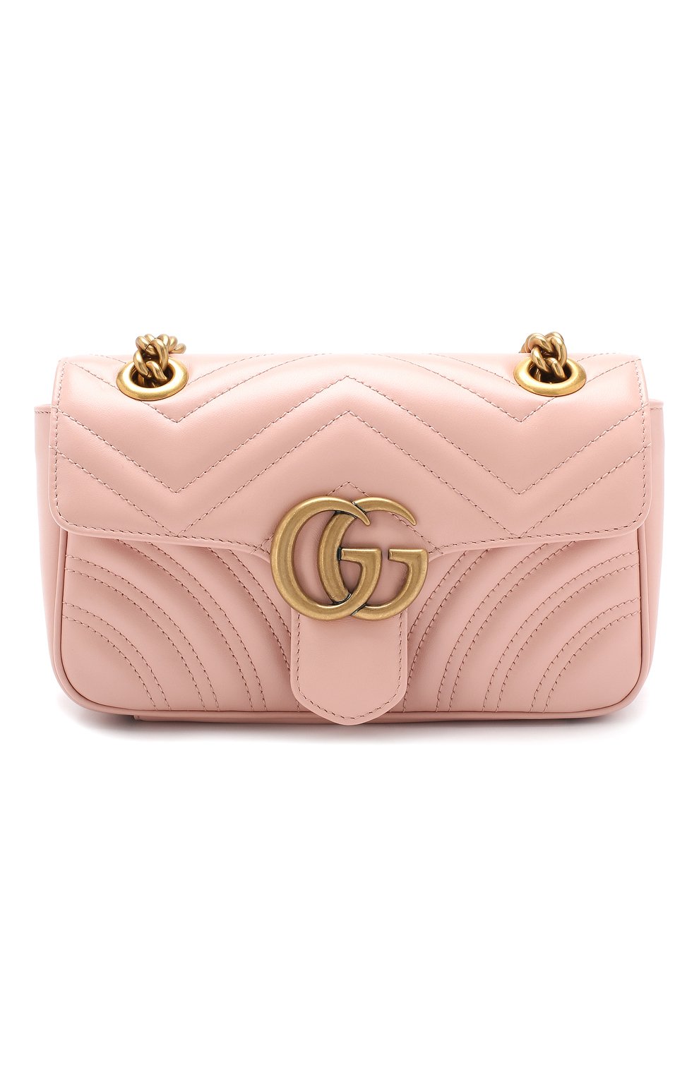 Сумка gg marmont mini GUCCI розового цвета по цене 273600 руб., арт. 446744/DTDIT, фото 1 Сумка gg marmont mini GUCCI, арт. 446744/DTDIT, фото 1