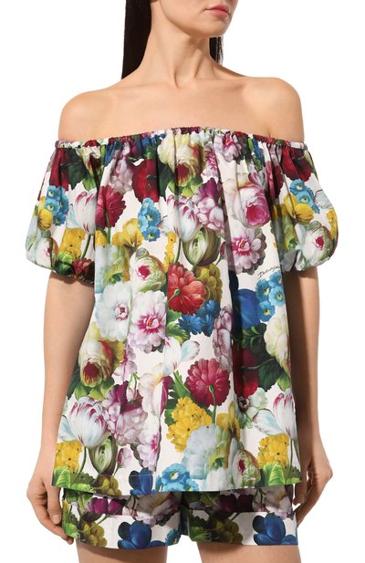 Хлопковая блузка DOLCE & GABBANA, арт. F756UT/HS5Q2, фото 3