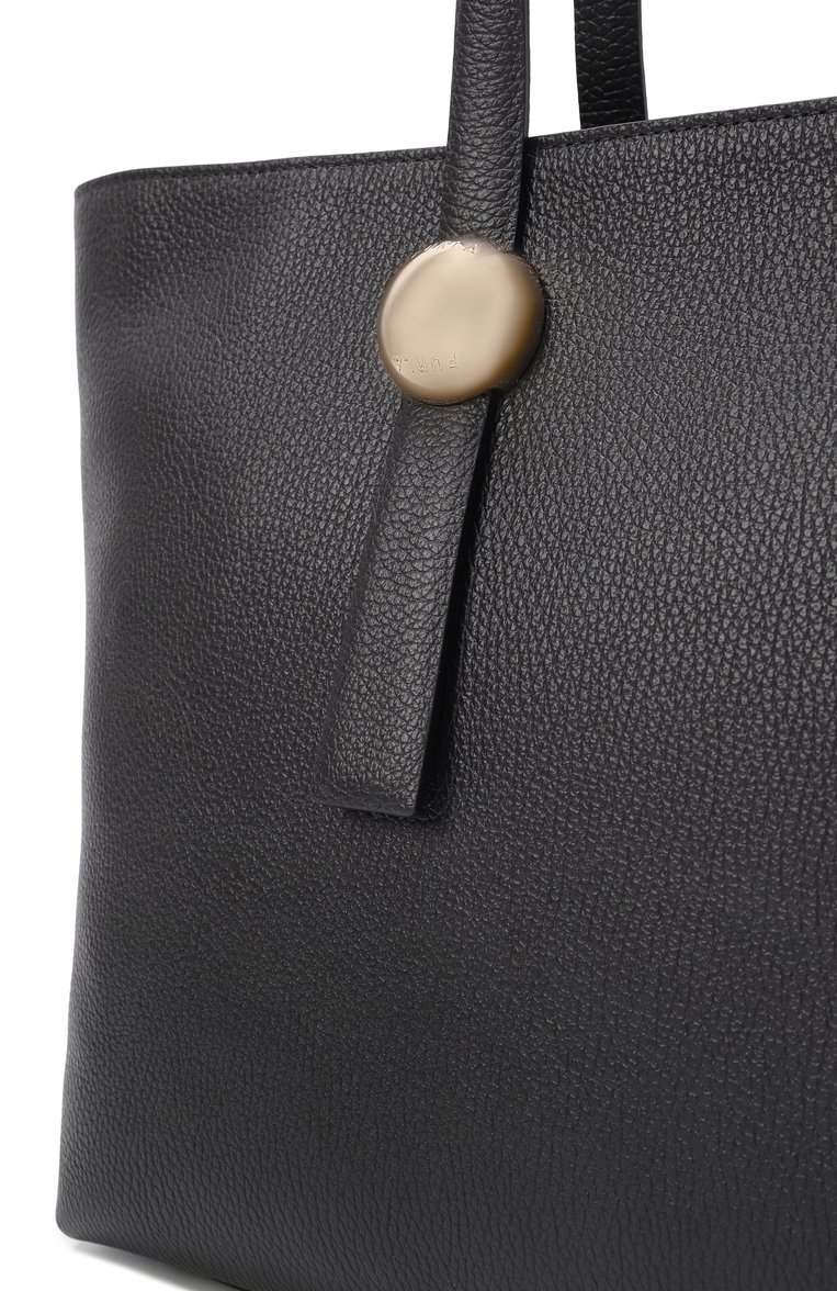Женская сумка-тоут sfera large FURLA черного цвета, арт. WB01353/HSF000 | Фото 3 (Размер: large; Материал: Натуральная кожа)