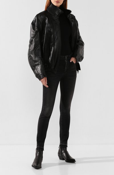 Кожаная куртка BALENCIAGA черного цвета по цене 238000 руб., арт. 594584/TGS04, фото 2 Кожаная куртка BALENCIAGA, арт. 594584/TGS04, фото 2