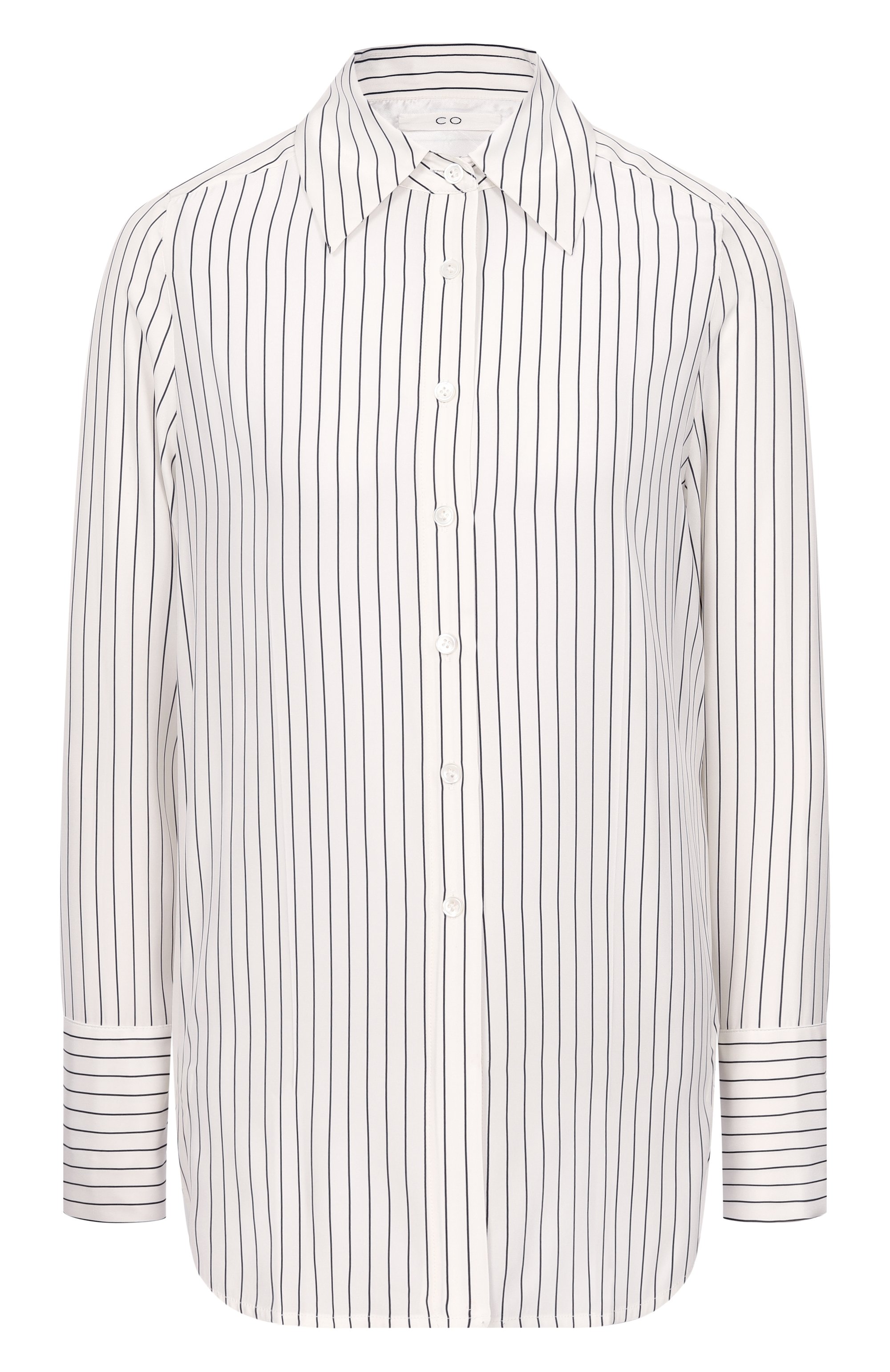 Шелковая рубашка CO кремового цвета по цене 89950 руб., арт. 1866NLSS-C0RE, фото 1 Шелковая рубашка CO, арт. 1866NLSS-C0RE, фото 1