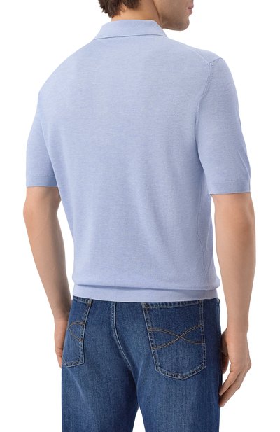 Шелковое поло ANDREA CAMPAGNA, арт. PL1MC/SE18Q, фото 4