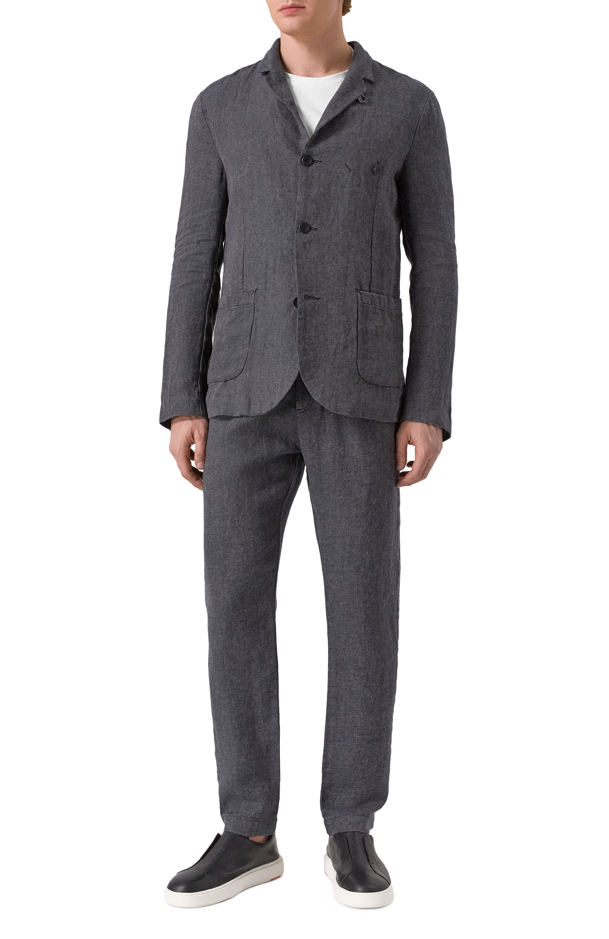 Льняной пиджак HANNES ROETHER, арт. J0P32PE.6048/, фото 3