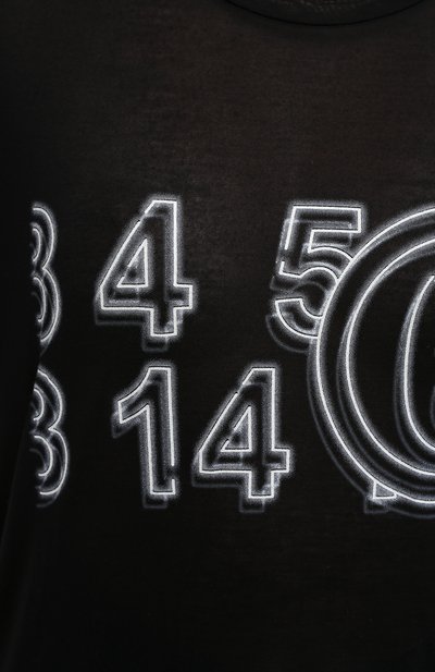 Футболка MM6 черного цвета по цене 23050 руб., арт. S52GC0162/S23683, фото 5 Футболка MM6, арт. S52GC0162/S23683, фото 5