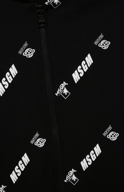 Хлопковая толстовка MSGM KIDS, арт. MS028874, фото 3