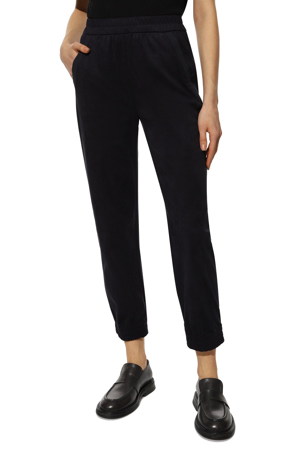 Джоггеры GIORGIO ARMANI темно-синего цвета по цене 79000 руб., арт. 3RAP52/AJQNZ, фото 3 Джоггеры GIORGIO ARMANI, арт. 3RAP52/AJQNZ, фото 3