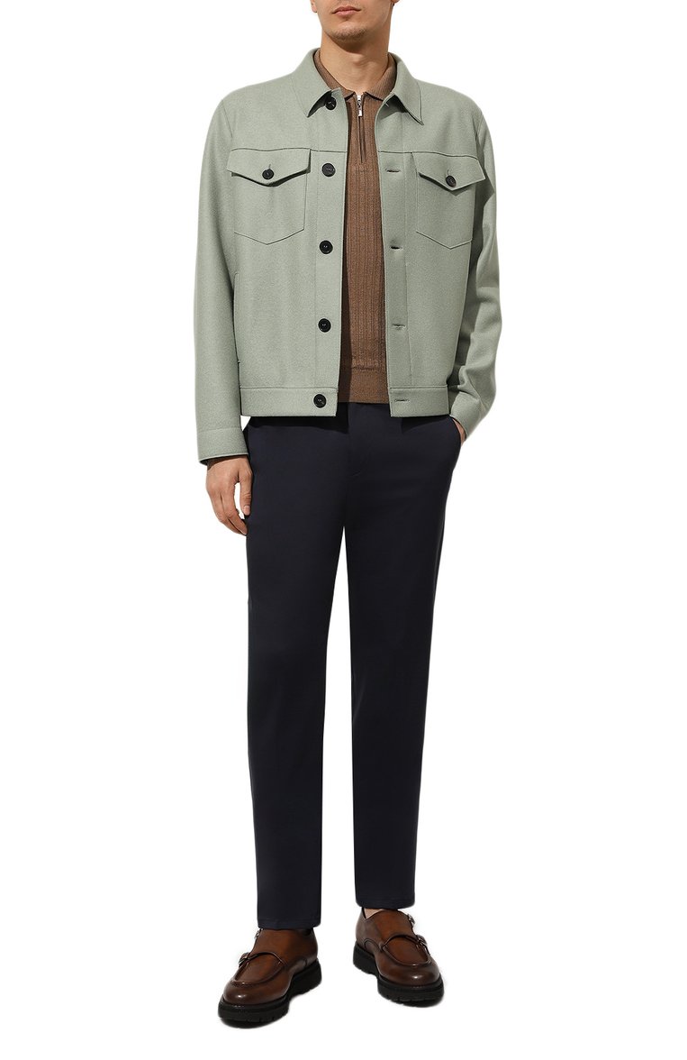 Шерстяные брюки ANDREA CAMPAGNA, арт. SPIAGGIA, фото 2