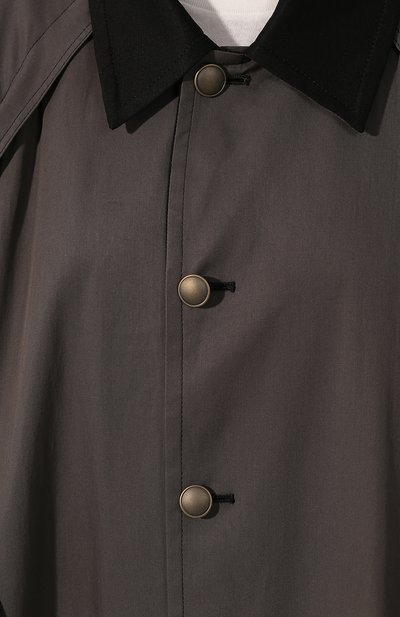Хлопковое пальто YOHJI YAMAMOTO, арт. NN-C53-800, фото 5