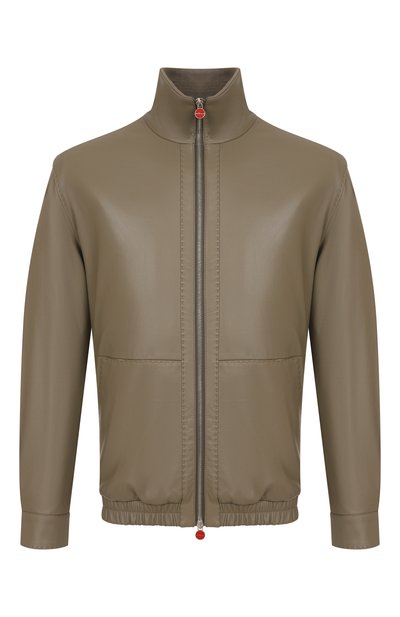 Мужской кожаный бомбер KITON, арт. UW2056V0822F09