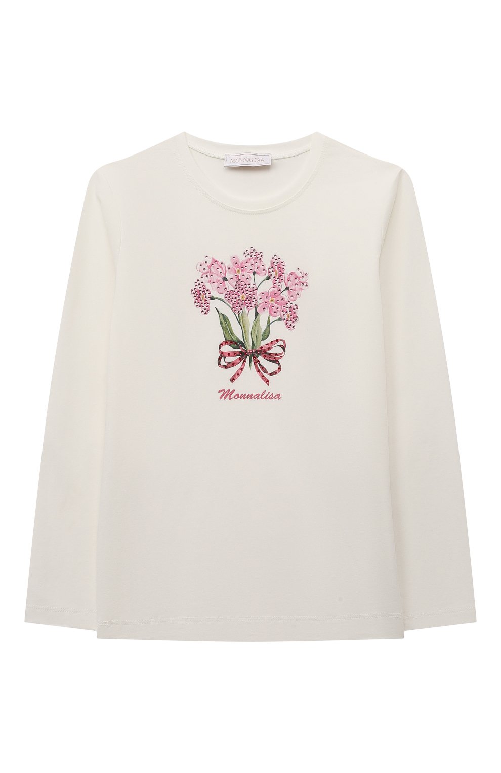 Хлопковый лонгслив MONNALISA, арт. 19B612, фото 1