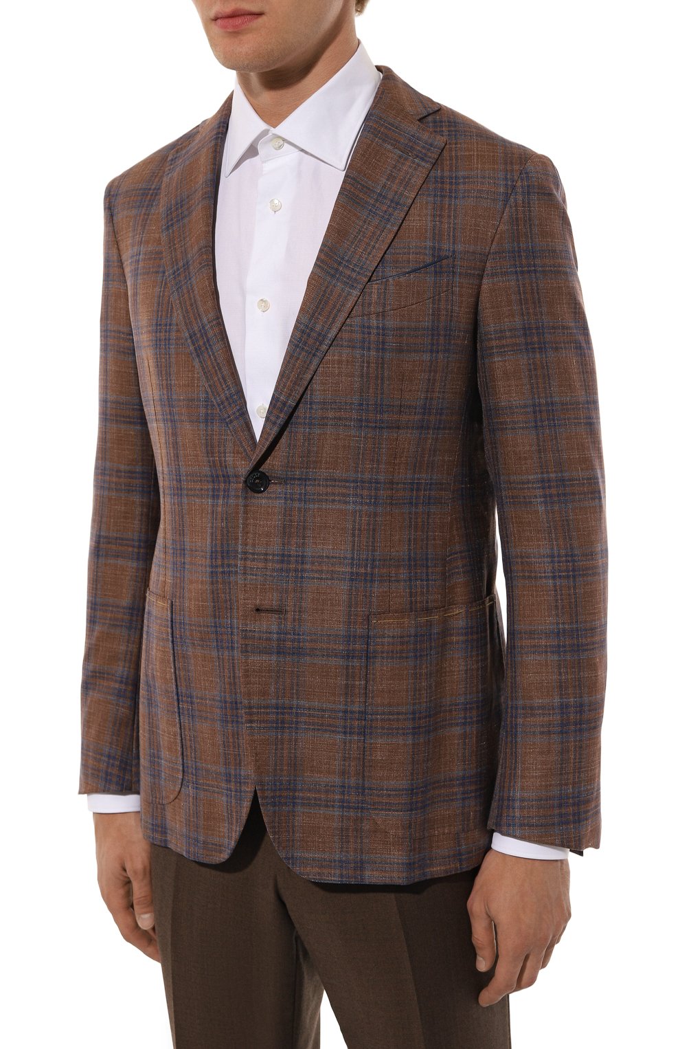 Пиджак из шерсти и шелка ZILLI, арт. MNT-VG2F-2-C6211/M001, фото 4