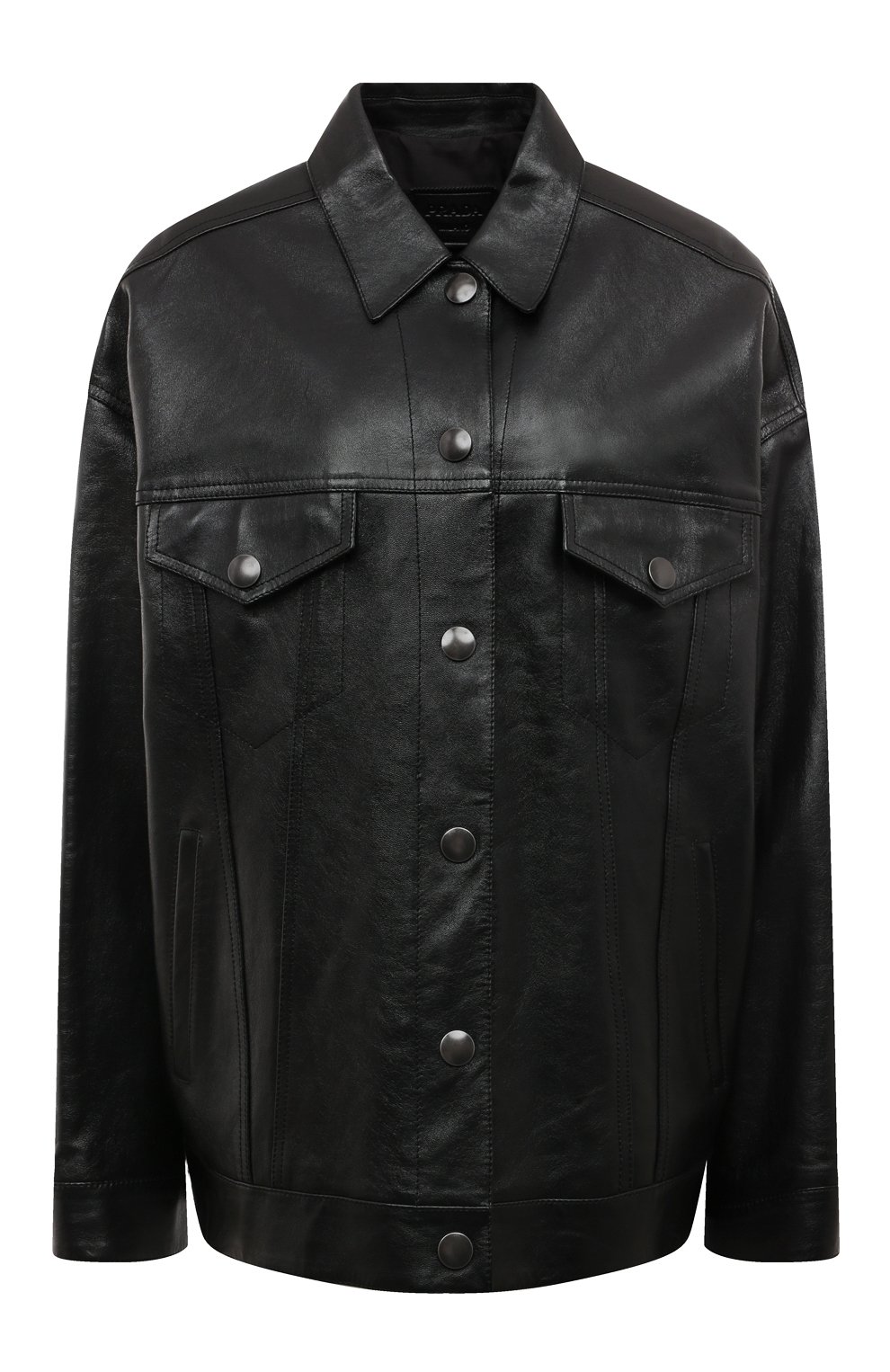 Кожаная куртка PRADA черного цвета по цене 510000 руб., арт. 58A091-1ZFE-F0002, фото 1 Кожаная куртка PRADA, арт. 58A091-1ZFE-F0002, фото 1