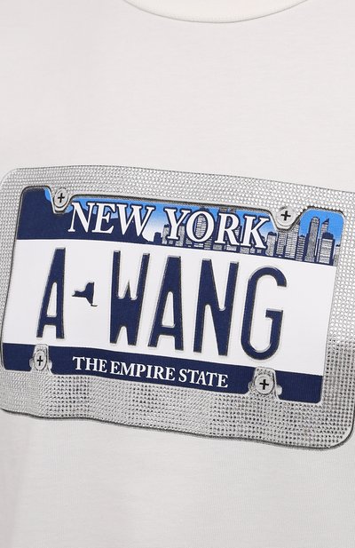 Хлопковая футболка ALEXANDER WANG, арт. UCC3211441, фото 5