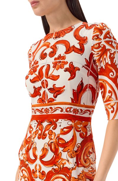 Шелковое платье DOLCE & GABBANA, арт. F6EAJT/GDDRJ, фото 4
