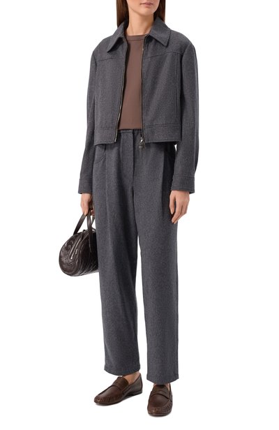 Шерстяная куртка BRUNELLO CUCINELLI темно-серого цвета по цене 382500 руб., арт. MG5497459P, фото 2 Шерстяная куртка BRUNELLO CUCINELLI, арт. MG5497459P, фото 2