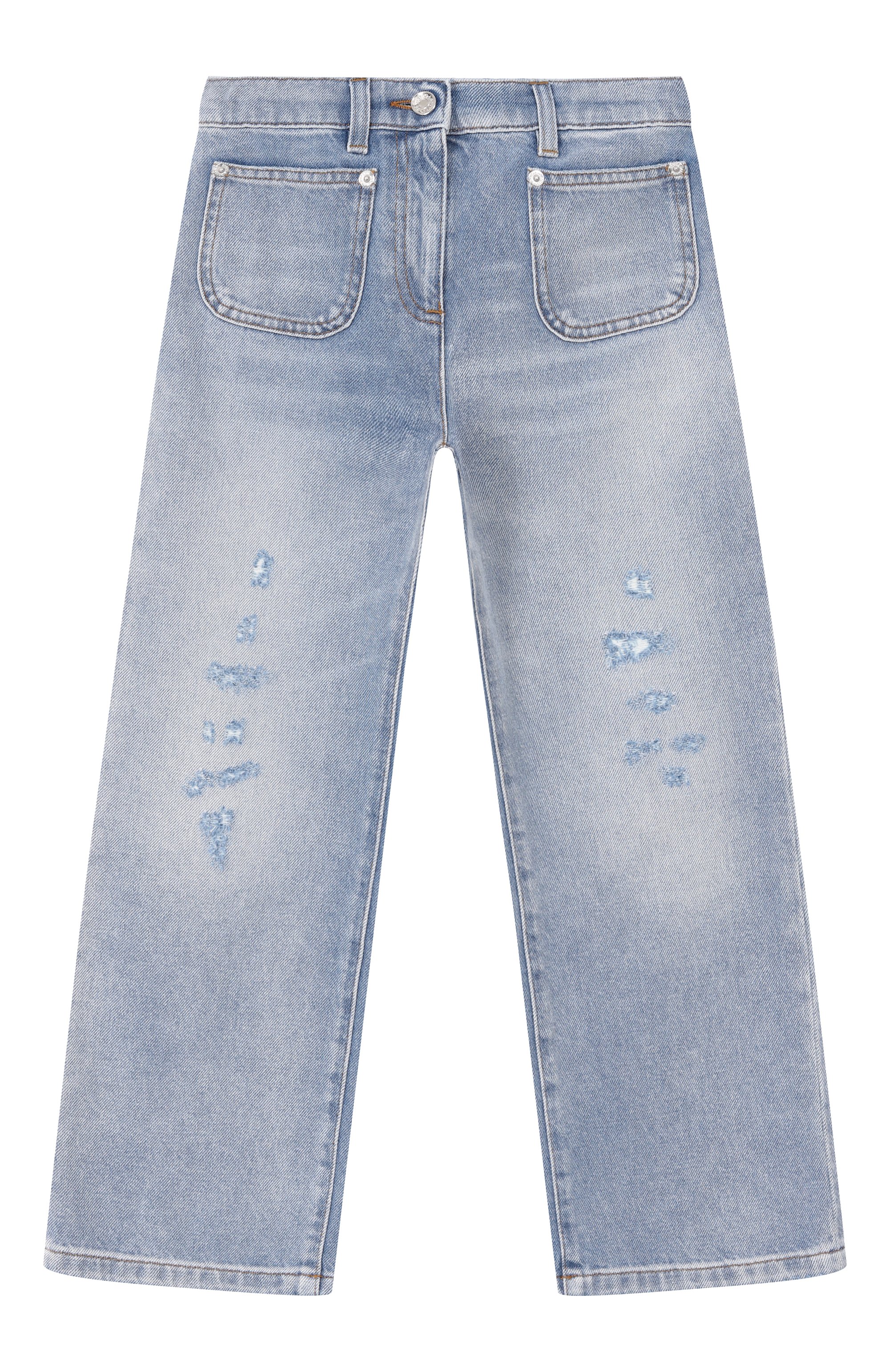 Джинсы DOLCE & GABBANA голубого цвета по цене 47800 руб., арт. L53P55/LDD85, фото 1 Джинсы DOLCE & GABBANA, арт. L53P55/LDD85, фото 1