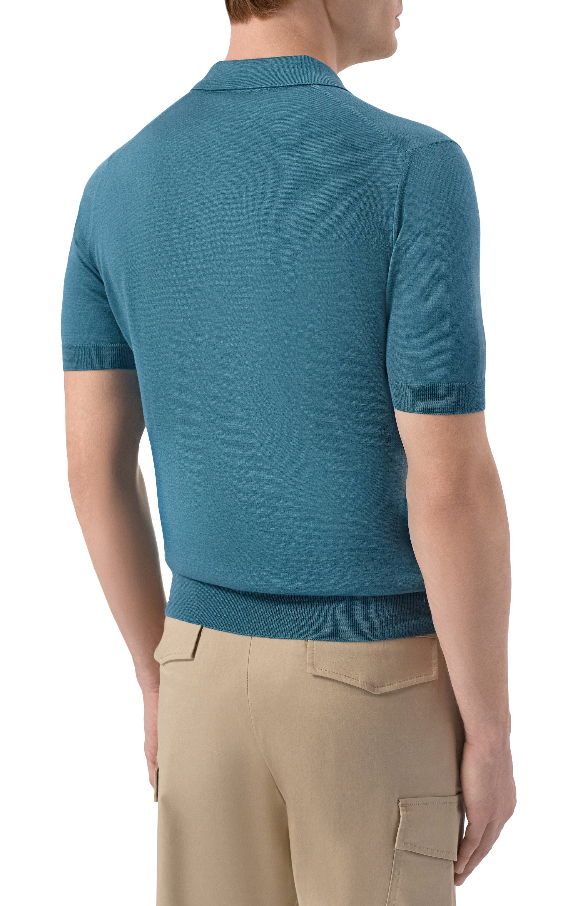 Поло из шелка и хлопка GRAN SASSO, арт. 43166/16290, фото 4