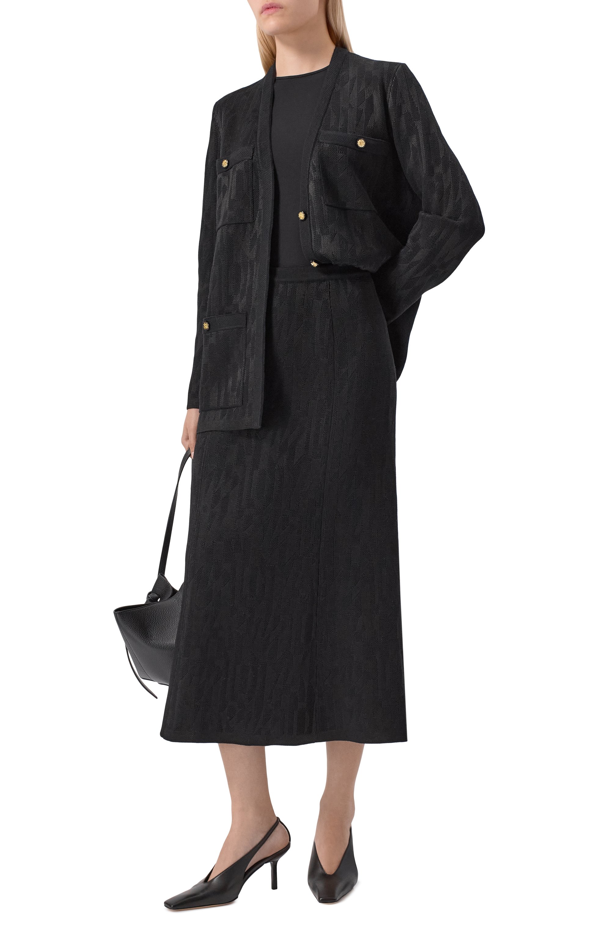 Юбка из шерсти и вискозы AND THE BRAND, арт. W26-SK045-1202-900, фото 2