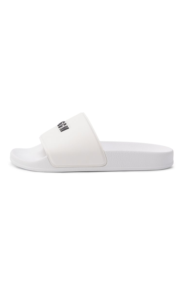 Женские шлепанцы MSGM белого цвета, арт. 3841MDS208/864 | Фото 4 (Подошва: Платформа; Драгоценные камни: Проставлено; Материал сплава: Проставлено; Материал внешний: Резина)