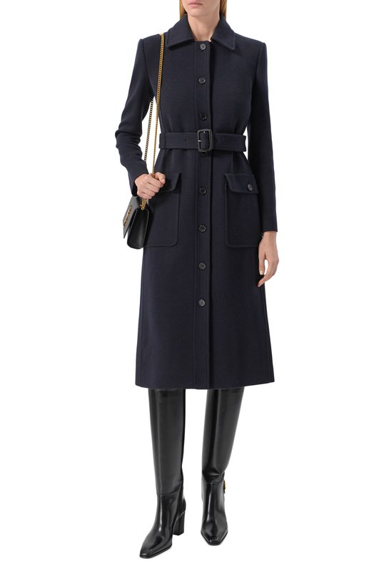 Кожаные сапоги Julia 70 Saint Laurent 818207/AAEHR Чёрный  818207/AAEHR Фото 3