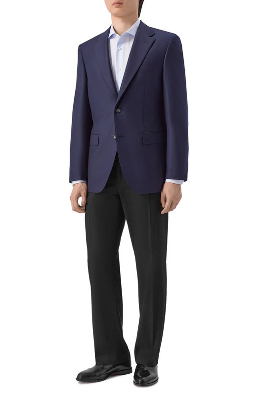 Шерстяной пиджак BOSS Camel 50509910 Синий  50509910 Фото 3