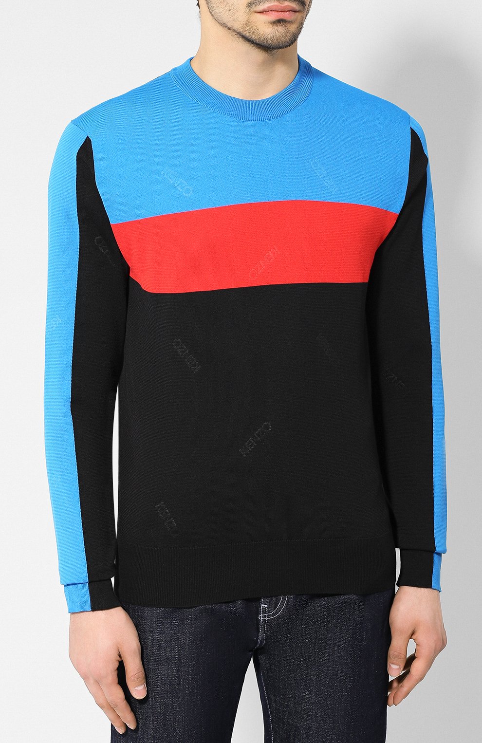 Хлопковый джемпер KENZO, арт. 5PU2313CD, фото 3