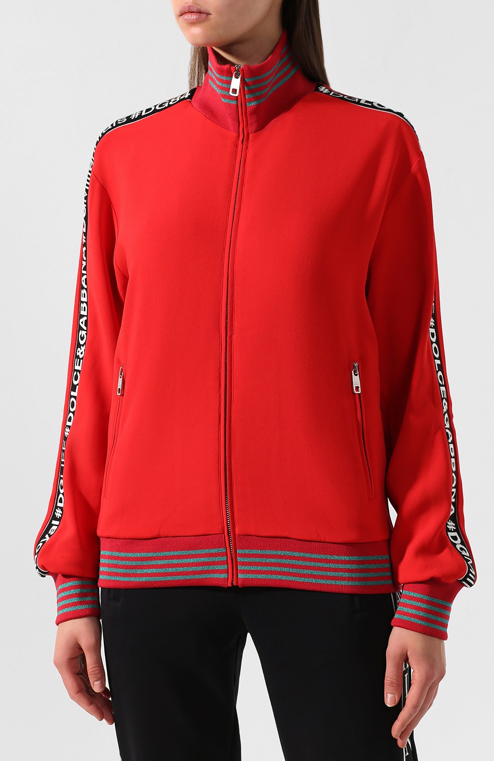 Кардиган на молнии с высоким воротником DOLCE & GABBANA, арт. F9D05T/G7QHQ, фото 3